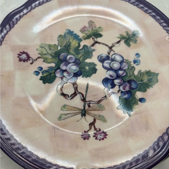 3 Tracy Porters The  Claret Collection salad plates - Picture 2 of 4